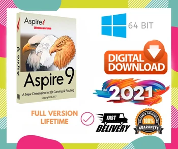Vectric Aspire 9 + Clip Art Bonus | Plná Verzia | Viacjazyčný | Windows |